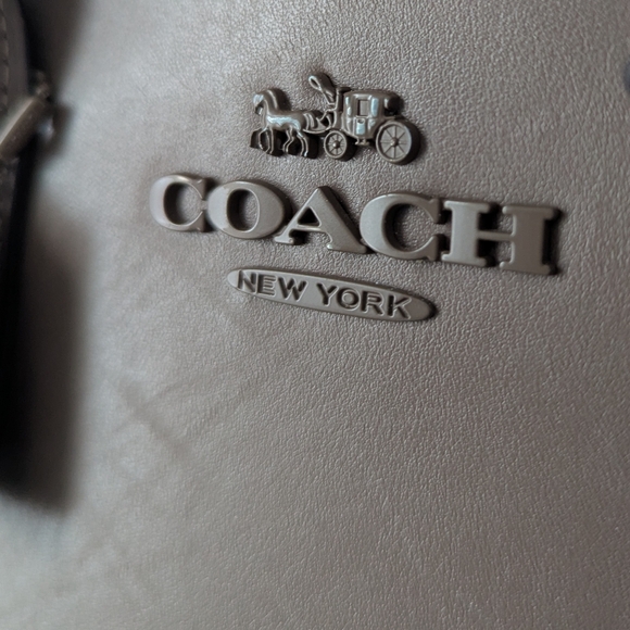 Coach Andrea Carryall Small Mini Bag In Dark Stone *** Read Description Flaw *** - Picture 11 of 14